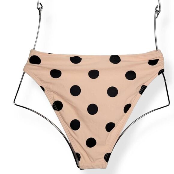 Xhilaration  High Leg Polka-dot Bikini Bottom XS Juniors (00) - Picture 2 of 3